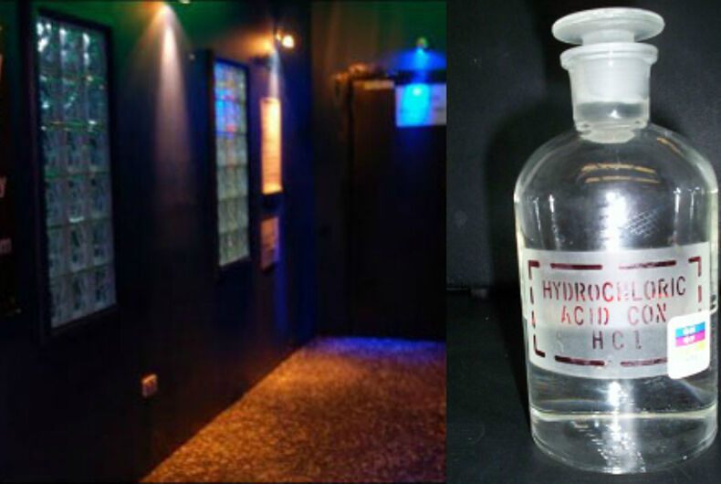 Police Man Put Hydrochloric Acid In Gay Sex Club S Lube Dispenser