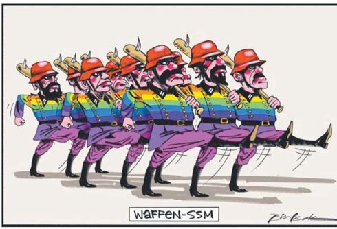 Murdoch-owned Australian paper publishes anti-gay Nazi political cartoon