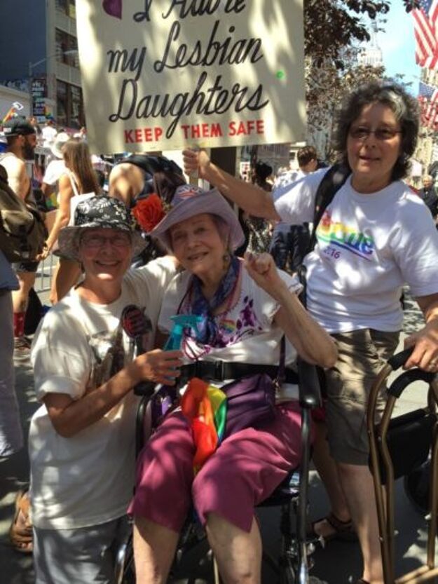 Proud Mom Of Lesbians Has Carried This Sign At Almost Every Nyc Pride Parade Lgbtq Nation