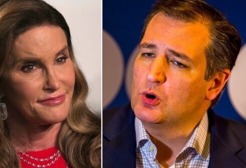 Was loudmouth Ted Cruz dumbstruck when confronted by Caitlyn Jenner on the Hill?