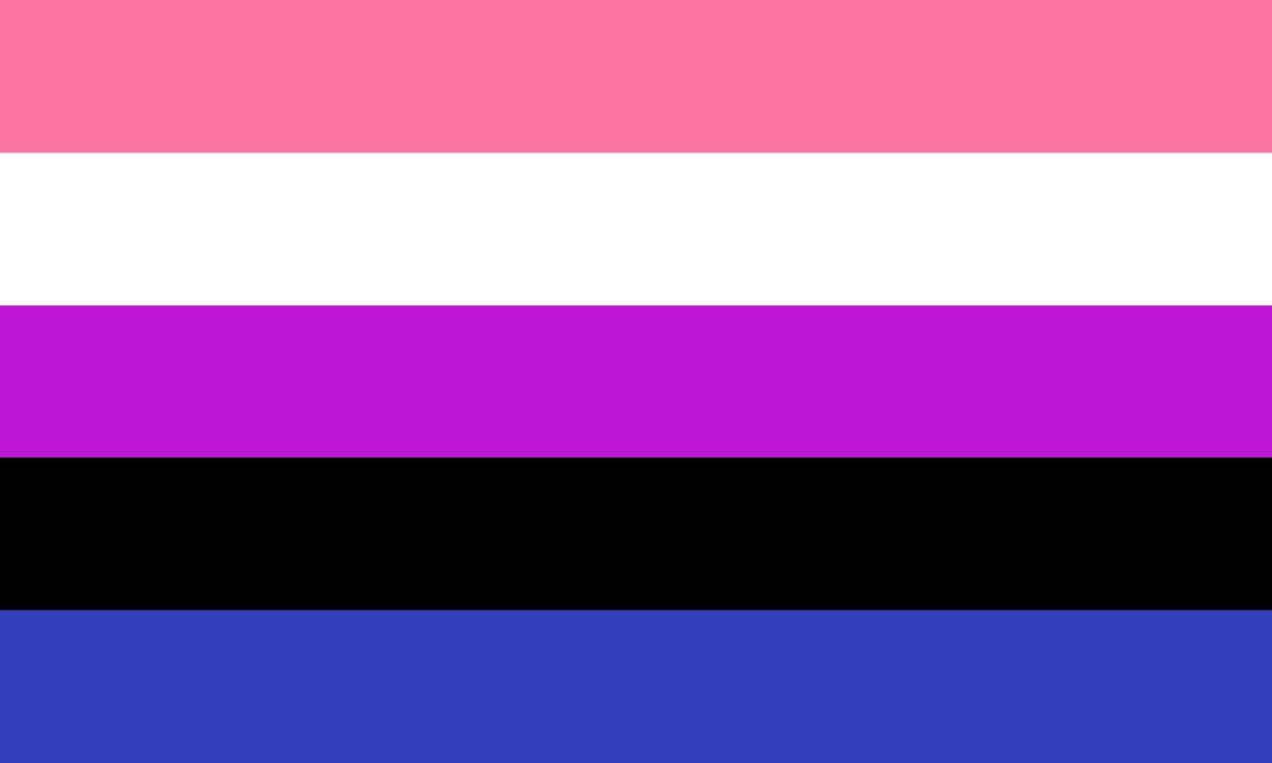 halloween gender fluid flag