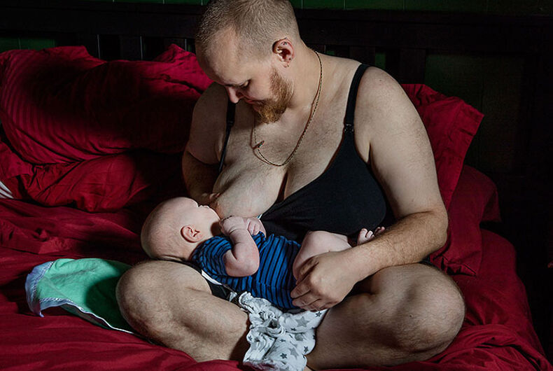 790px x 530px - Trans man chestfeeds his baby in pages of two mainstream magazines - LGBTQ  Nation