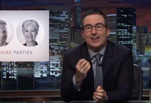Watch: John Oliver destroys third party candidates Jill Stein and Gary Johnson