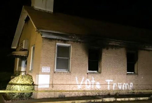 Mississippi black church torched and vandalized with ‘Vote Trump’ slogan