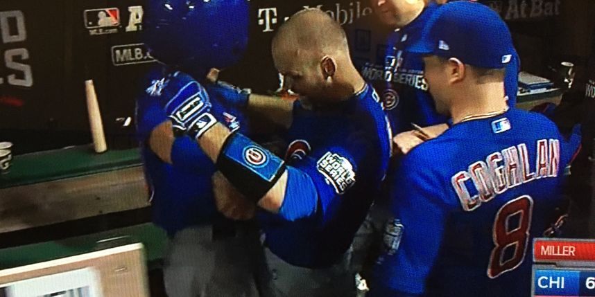 Why did the Cubs celebrate last night&#8217;s win by bumping their dingles together?