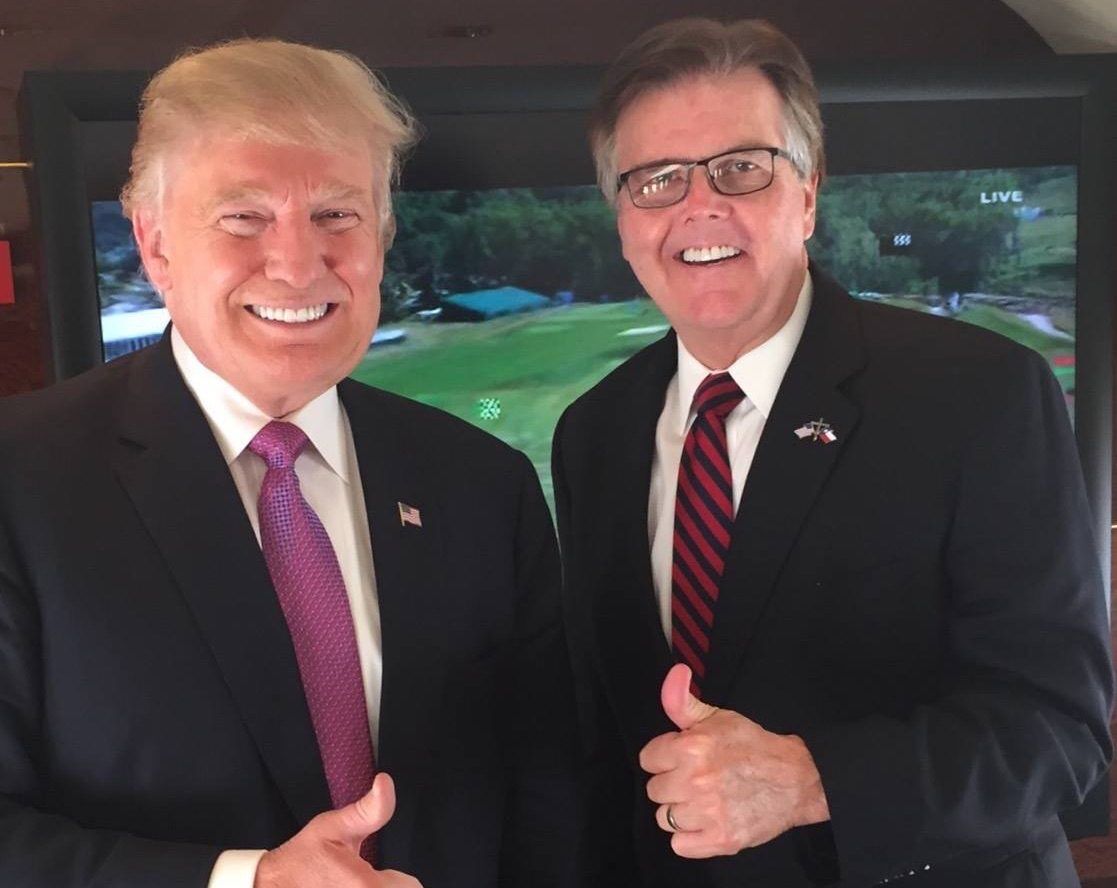 Donald Trump and Dan Patrick