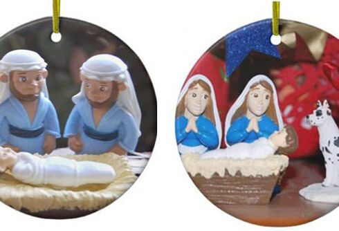 Nativity ornaments replacing Mary and Joseph with same-sex parents spark hate