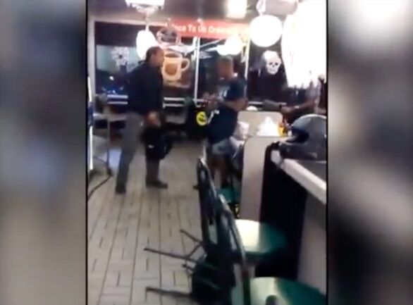 Horrifying video shows two gay men brawling with attacker in Waffle House