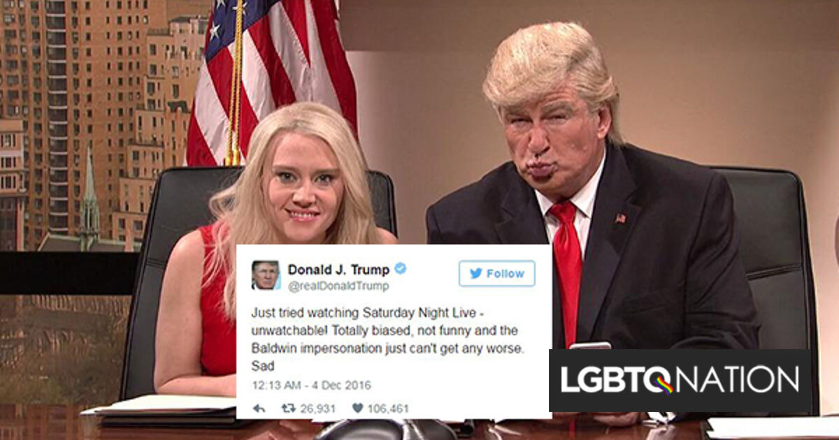 Trans activist goes viral for epic slapdown of Trump's SNL tweets ...