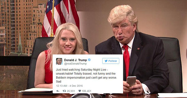 Trump Baldwin SNL tweet