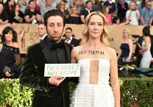At SAG Awards, protest of Trump’s immigration ban steals the spotlight