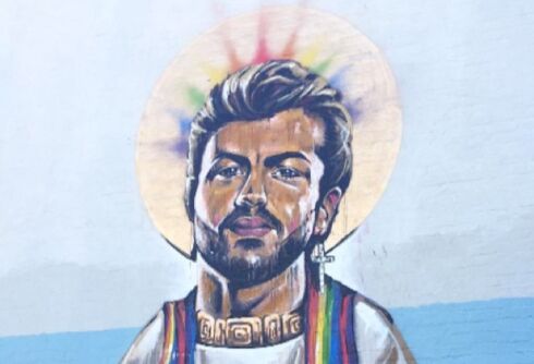 New large public mural honors queer icon ‘Saint George Michael’