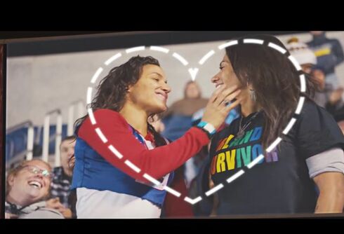 Kiss cam video shows love has no labels and knows no discrimination