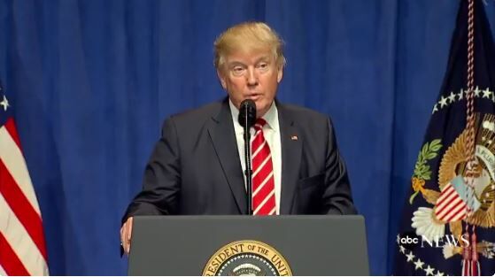 Trump terrorism press speech