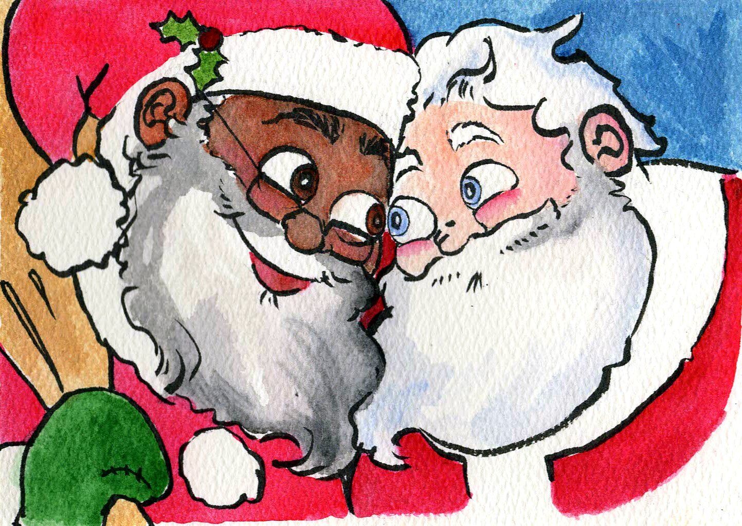 Santa is a black man married to a white guy in new children’s book