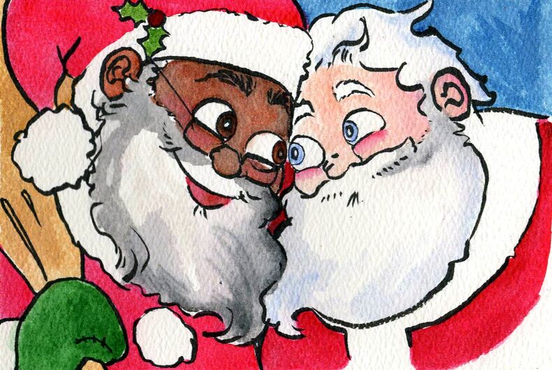 C8A14FAWsAAyThP.jpg-large Santa is a black man married to a white guy in new children’s book