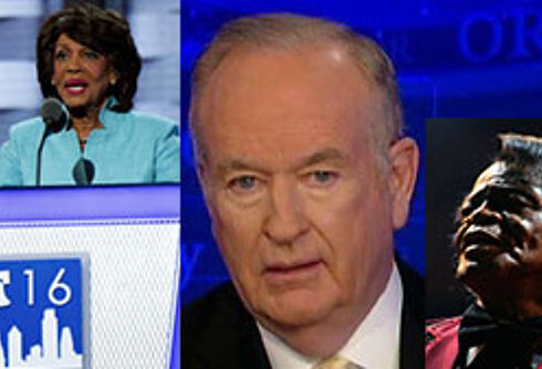 Bill O’Reilly apologizes for insulting Maxine Waters for her ‘James Brown wig’