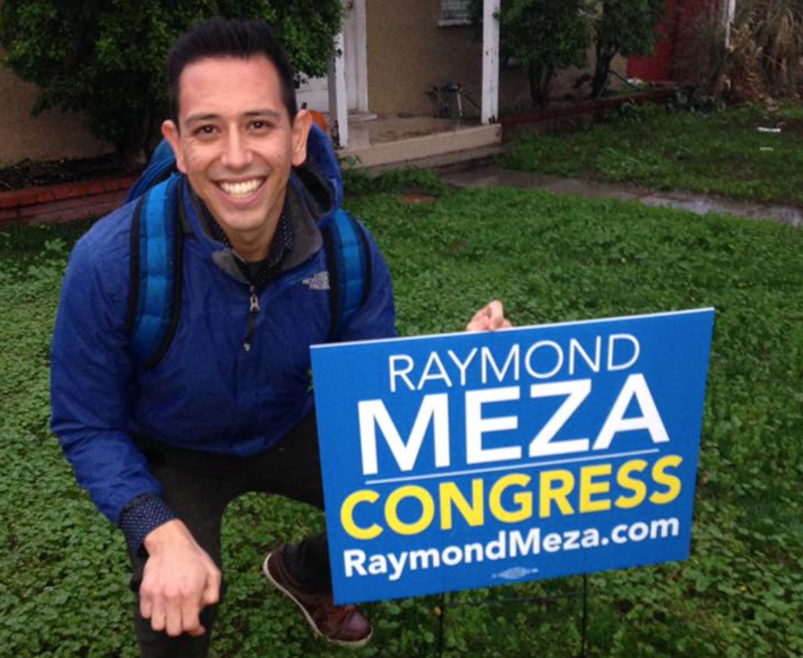 If elected, Raymond Meza would be the first openly gay Latino congressman
