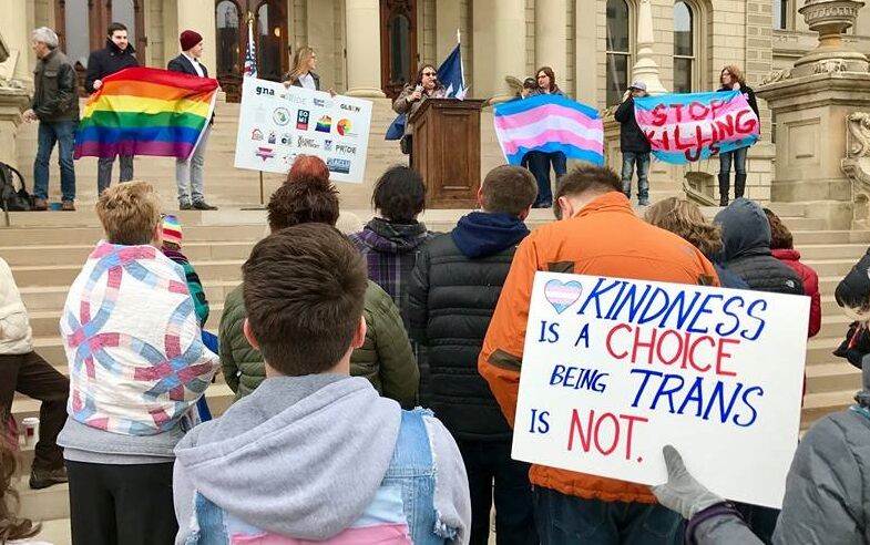 Rallies for transgender rights gain momentum