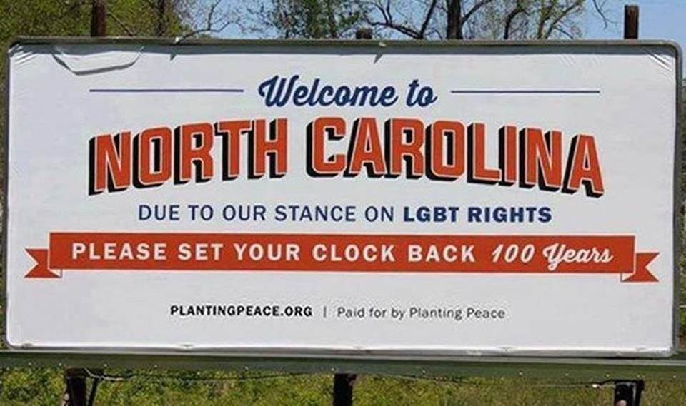 NC HB2 billboard