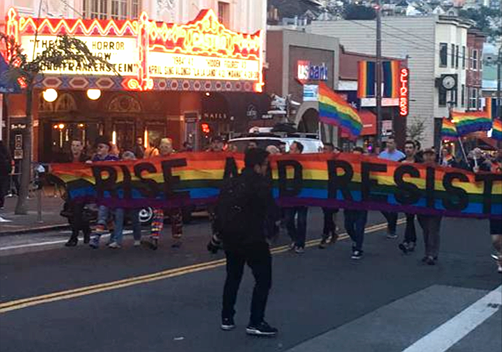 San Francisco vigil honors Gilbert Baker, creator of the rainbow flag