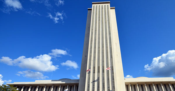 Bathroom police catch two guys in the act high atop Florida&#8217;s phallic capitol
