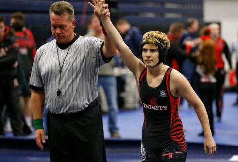 This trans wrestler got booed as he won his second Texas state championship
