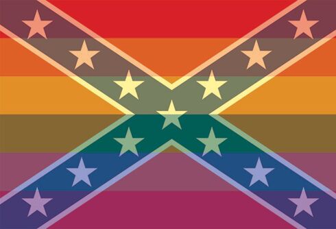 The rainbow flag is the new Confederate flag?