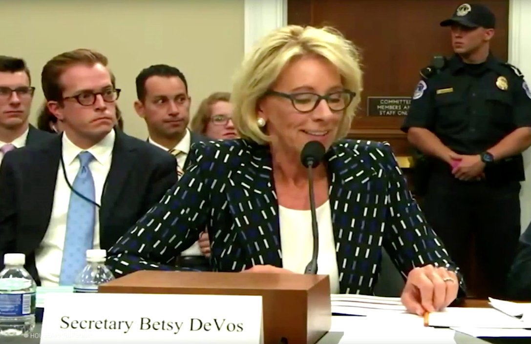 Besty DeVos says state-funded schools can reject LGBTQ students