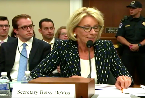 Besty DeVos says state-funded schools can reject LGBTQ students