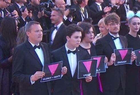 Cannes jury acts up for gay, bi men in Chechnya