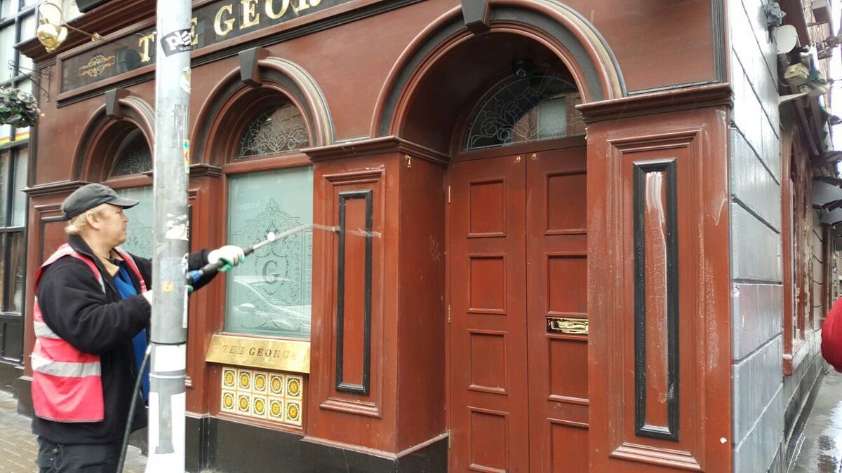 Dublin gay bar vandalized with swastika &#038; slurs