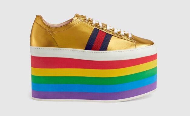 Gucci&#8217;s new pride-themed sneakers are every fashion queen&#8217;s dream come true