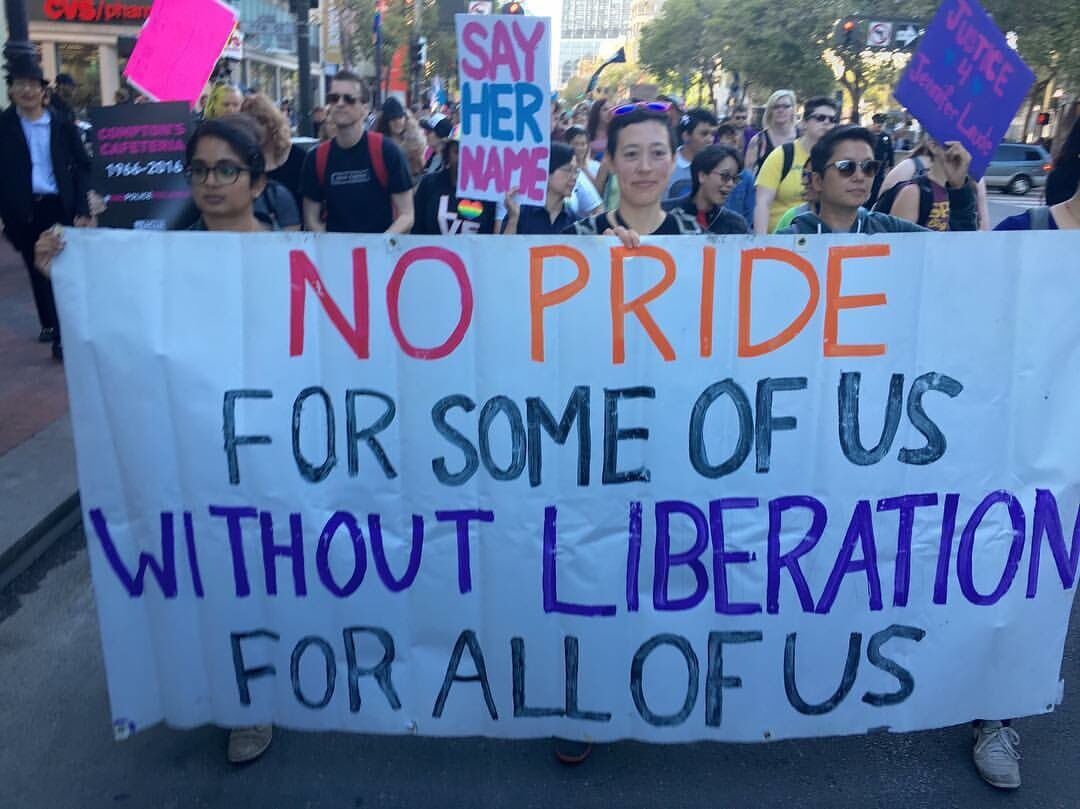 Protests from within the LGBTQ community block Pride events across the country