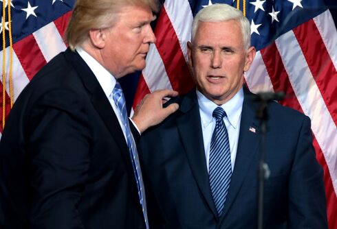 Mike Pence & a hate group leader are behind Trump’s new trans military ban