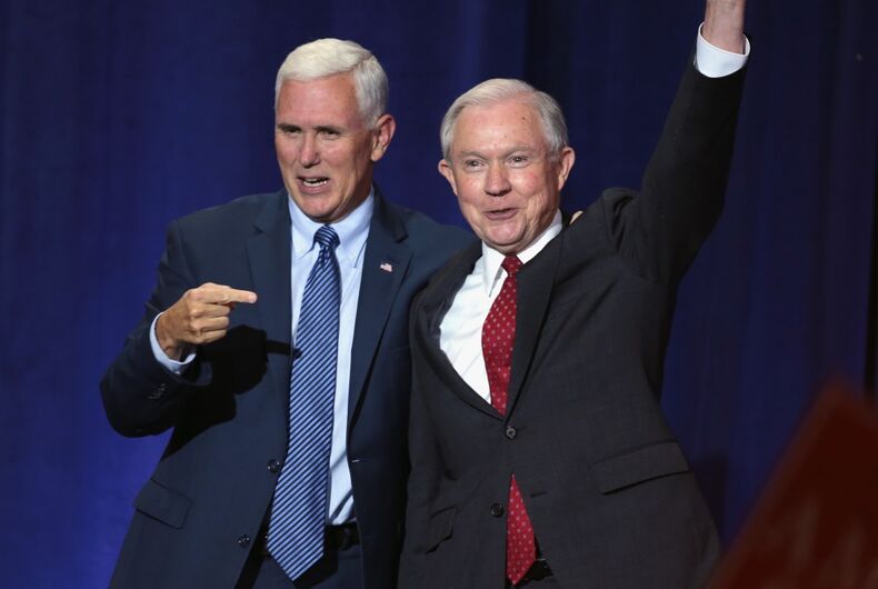 Mike_Pence__Jeff_Sessions_29299670541 Mike Pence and Jeff Sessions
