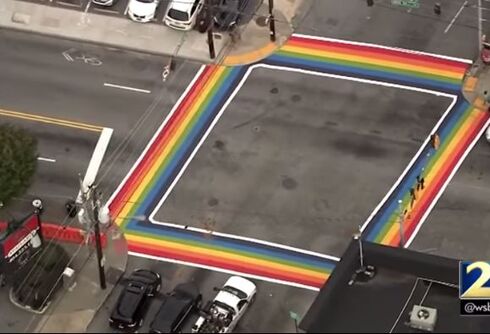 Atlanta marks Pride month & Pulse anniversary with permanent rainbow crosswalks