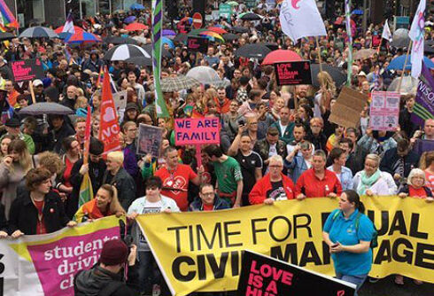 Thousands march for marriage in Northern Ireland
