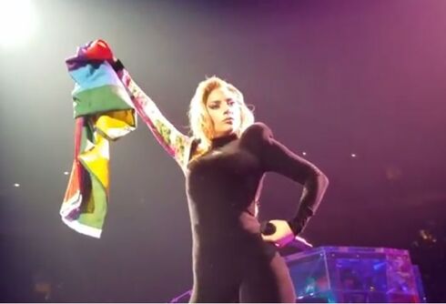 Lady Gaga took a fan’s pride flag at a concert & magic happened