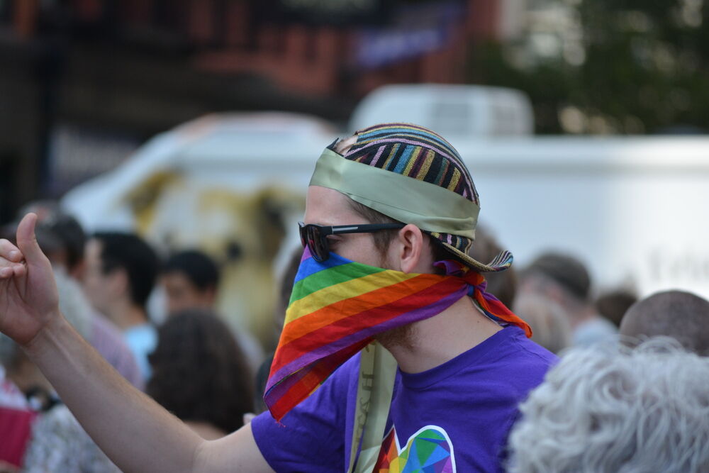 rainbow-mask-protestor