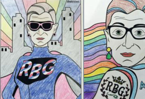 ACLU celebrates #NationalColoringBookDay with Super Queer Ruth Bader Ginsburg