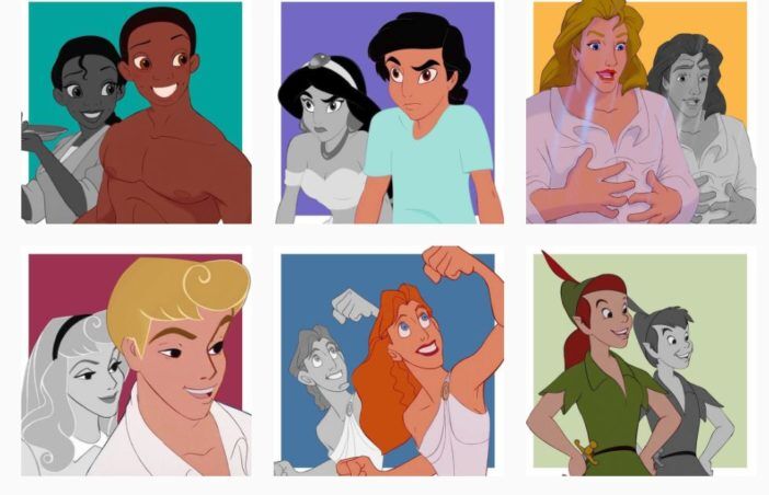 Artist reimagines Disney characters as transgender & it's perfect
