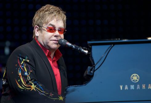 Elton John posts touching tribute to his husband in plea for marriage equality