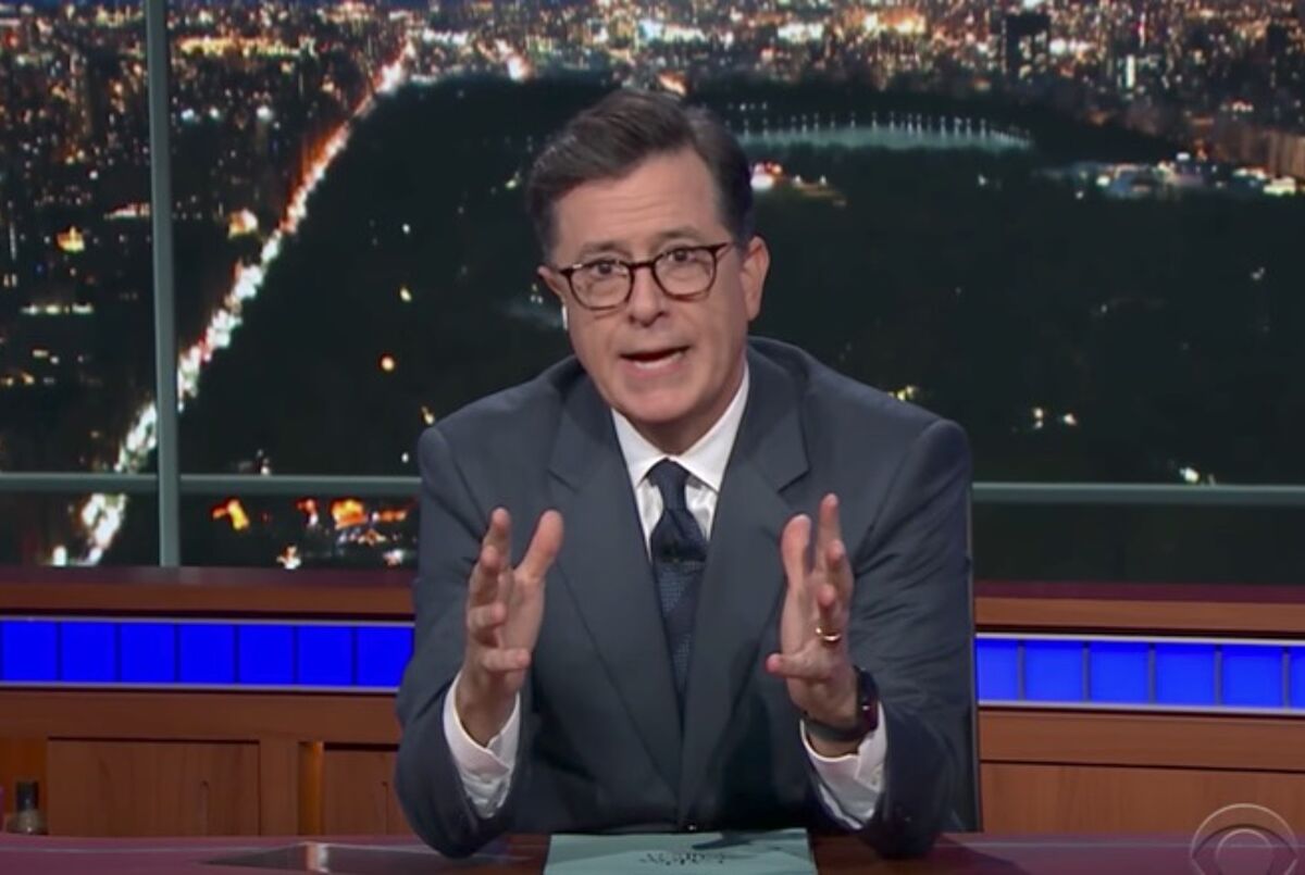 Stephen Colbert destroys 'the world's most powerful toddler' - LGBTQ Nation