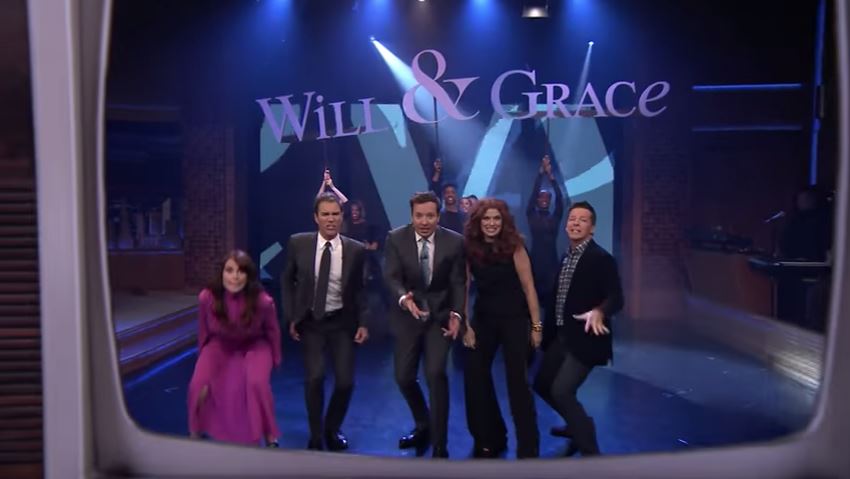 will and grace theme jimmy fallon