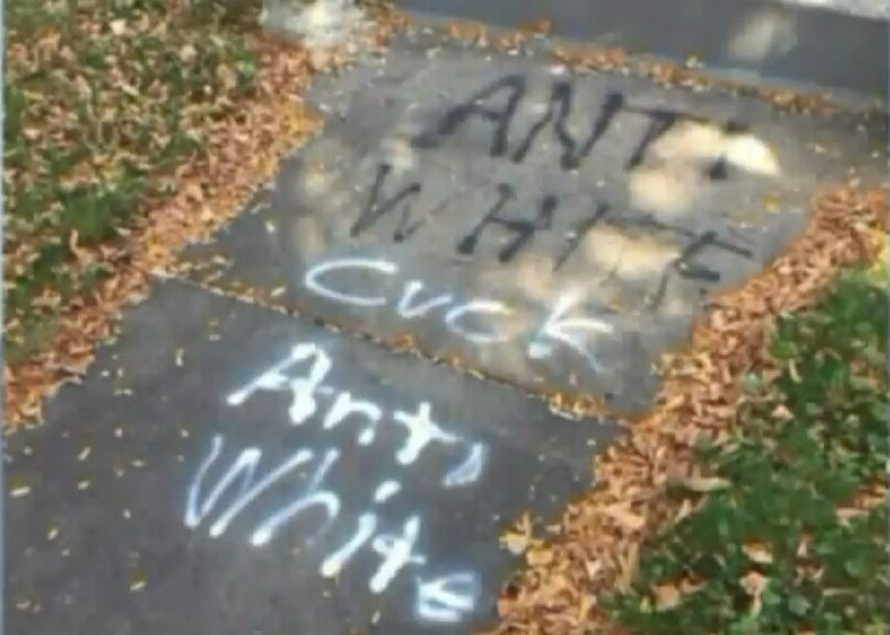 Racists target white gay & lesbian couples’ homes for graffiti