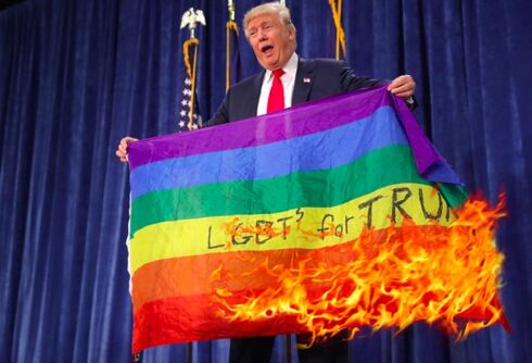 Trump brags about discriminating against the LGBT community for ‘religious freedom’