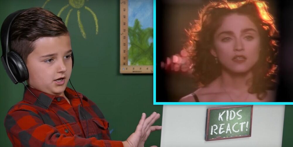Watch these kids react to old Madonna videos