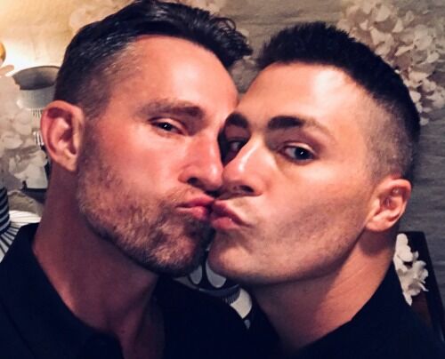 Colton Haynes and Jeff Leatham
