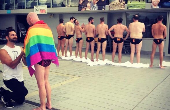 Australia&#8217;s elaborate gay wedding proposals have started &#038; this one is the first